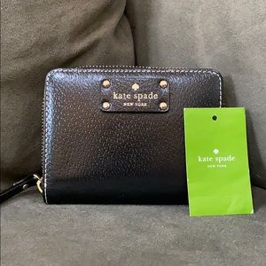 Kate Spade Leather Wallet - Black